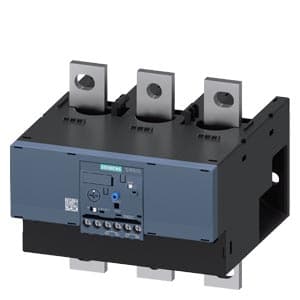 SIEMENS MOTOR STARTER OVERLOAD, 3RB2, 160...630 A FOR MOTOR PROTECTION SIZE S10/S12, CLASS 10E CONTACTOR MOUNTING/STAND ALONE INSTALLATION MAIN CIRCUIT: BUSBAR CONNECTION AUXILIARY CIRCUIT SCREW TERMINAL MANUAL AUTOMATIC RESET