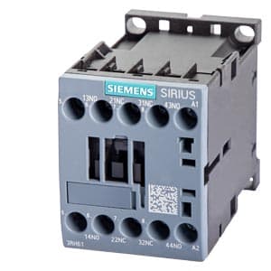 SIEMENS CONTACTOR RELAY, 3RH, 2NO+2NC, 110VAC COIL, TYPE 22E