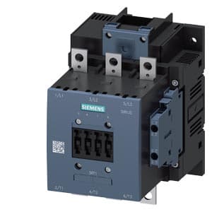 SIEMENS MOTOR STARTER CONTACTOR, 3RT1, 3P, 150A, 75kW, 110VAC, 2NO+2NC, SIZE S6