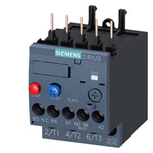 SIEMENS MOTOR STARTER OVERLOAD, 3RU2, 1,1...1,6A, SIZE S00