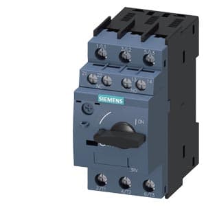 SIEMENS MOTOR STARTER PROTECTION, 3RV6, 4,5...6,3A, 2,2kW, 100kA, 1NO+1NC, SIZE S00