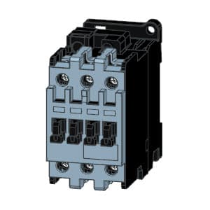 SIEMENS MOTOR STARTER CONTACTOR, 3TS, 3P, 25...42A, 11kW, 1NO+1NC, 220VAC COIL, SIZE S1