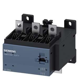 SIEMENS SIMOCODE, 3UF, CURRENT MEASURING MODULE, SET CURRENT 20...200 A OVERALL WIDTH 120 MM, BUSBAR CONNECTION