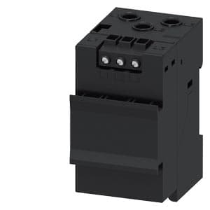 SIEMENS SIMOCODE, 3UF, CURRENT VOLTAGE MEASURING MODULE FOR DRY RUNNING PROTECTION OF CENTRIFUGAL PUMPS IN HAZARDOUS AREAS, CURRENT SETTING 0.3...4 A, VOLTAGE MEASUREMENT UP TO 690 V, WIDTH 45 mm, STRAIGHT THROUGH TRANFORMER