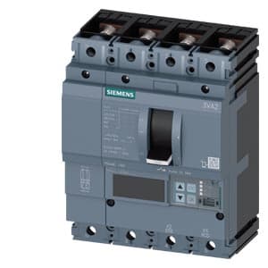 SIEMENS MCCB, 3VA2, 4P, 40...100A, 55kA, ADJUSTABLE TYPE, ETU860-LSIG