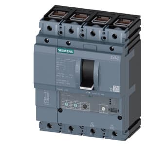 SIEMENS MCCB, 3VA2, 4P, 40...100A, 85kA, ADJUSTABLE TYPE, ETU320