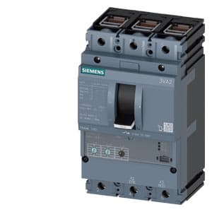 SIEMENS MCCB, 3VA2, 3P, 16...40A, 150kA, ADJUSTABLE TYPE, ETU320-LI