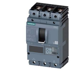 SIEMENS MCCB, 3VA2, 3P, 100...250A, 55kA, ADJUSTABLE TYPE, ETU550-LSI