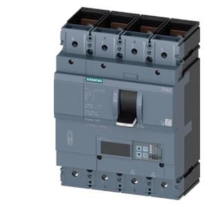 SIEMENS MCCB, 3VA2, 4P, 160...400A, 85kA, ADJUSTABLE TYPE, ETU550-LSI