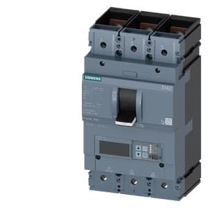 SIEMENS MCCB, 3VA2, 3P, 250...630A, 55kA, ADJUSTABLE TYPE, ETU550-LSI