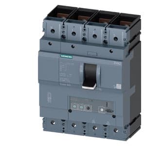 SIEMENS MCCB, 3VA2, 4P, 250...630A, 85kA, ADJUSTABLE TYPE, ETU320-LI