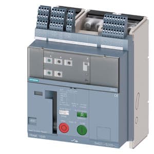 SIEMENS MCCB, 3VA2, 3P, 500...1250A, 110kA, ADJUSTABLE TYPE, ETU350-LSI