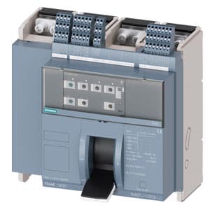 SIEMENS MCCB, 3VA2, 4P, 500...1250A, 55kA, WITH 4 AUX AND TRIP ALARM SWITCH, ADJUSTABLE TYPE, ETU360-LSIG