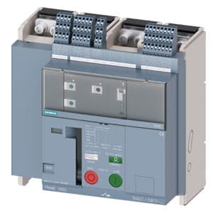 SIEMENS MCCB, 3VA2, 4P, 320...800A, 55kA, WITH 4 AUX, TRIP ALARM SWITCH, SHUNT RELEASE AND UNDERVOLTAGE RELEASE, ADJUSTABLE TYPE, ETU320-LI