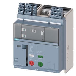 SIEMENS MCCB, 3VA2, 3P, 320...800A, 85kA, WITH 4 AUX, TRIP ALARM SWITCH, SHUNT RELEASE AND UNDERVOLTAGE RELEASE, ADJUSTABLE TYPE, ETU320-LI