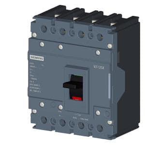 SIEMENS MCCB, 3VJ10, 4P, 80A, 25kA, NON ADJUSTABLE TYPE, TM