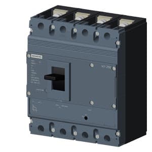 SIEMENS MCCB, 3VJ12, 4P, 128...160A, 36kA, ADJUSTABLE TYPE, TM