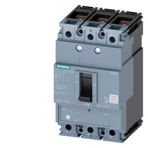 SIEMENS MCCB, 3VM1, 3P, 14...20A, 55kA, ADJUSTABLE TYPE, TM 220