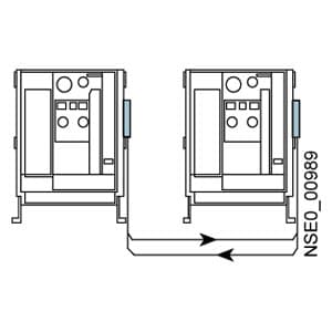 SIEMENS ACC ACB, 3WL, MUTUAL MECHANICAL INTERLOCKING FIXED MOUNTED CIRCUIT BREAKER