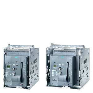 SIEMENS ACB, 3WT, WITHDRAWABLE CIRCUIT BREAKER 3 POLE SIZE 2 In=2000A to 500V, 50/60Hz AC Icu=66kA at 500V WITH MECHANICAL LOCKOUT DEVICE WITH TRIPPED SIGNALING SWITCH WITH TRIPPED INDICATORS WITH GUIDE FRAME OVERCURRENT RELEASE ETU35WT LSI