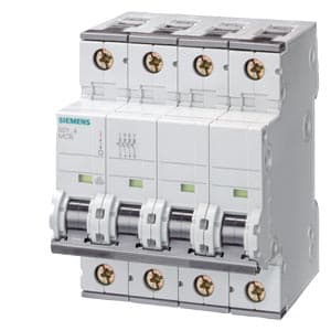 SIEMENS MCB, 5SY7, 4P, 25A, 15kA, B
