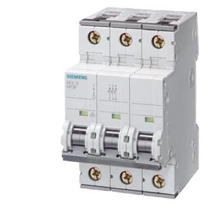 SIEMENS MCB, 5SY, 3P, 4A, 25kA