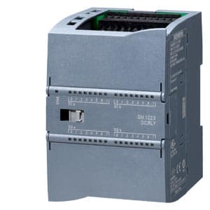 SIEMENS SIMATIC S7-1200, DIGITAL I/O SM 1223, 16 DI/16 DO, 16 DI 24 V DC, SINK/SOURCE, 16 DO, RELAY 2 A