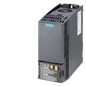 SIEMENS SINAMICS, G120C rated power 3AC380-480V +10/-20% 47-63Hz low overload: 1,1kW at 150% 3s, 110% 57s, 100% 240s high overload: 0,75kW at 200% 3s, 150% 57s, 100% 240s integrated filter class A external 24V I/O interface: 6DI, 2DO,1AI,1A