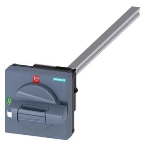 SIEMENS ACC MCCB, DOOR COUPLING ROTARY OPERATING MECHANISM STANDARD WITH TOLERANCE COMPENSATION SIZE 75 x 75, Shaft 8 x 8, 300mm,Test 0-I, COMPLETE WITH HANDLE SIZE 45 mm ACCESSORY FOR 3KD SIZE 1 AND 2, 3KF SIZE 1