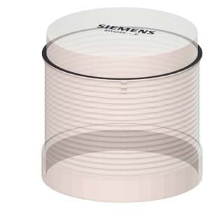 SIEMENS COMMANDING AND SIGNALING DEVICES, SIGNALING COLUMNS, 70 MM DIAMETER, LIGHT ELEMENTS FOR INCANDESCENT LAMPS/LEDS, BA 15D BASES, CONTINUOUS LIGHTS ELEMENTS, 8WD44, 12… 230 VAC/DC, CLEAR