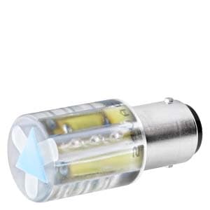 SIEMENS COMMANDING AND SIGNALING DEVICES, SIGNALING COLUMNS, 70 MM DIAMETER, LAMPS LEDS BA 15D BASE 8WD44, 24 VAC/DC YELLOW