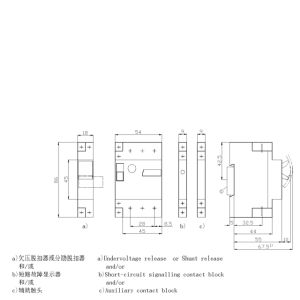 SIEMENS MOTOR STARTER PROTECTION, 3MV81, 2...3,2A, 0,75kW, WITH AUX SWITCH 1NO+1NC - Gambar 3