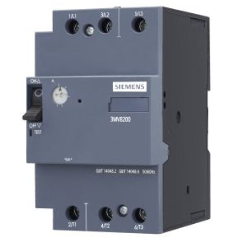 SIEMENS MOTOR STARTER PROTECTION, 3MV81, 2…3,2A, 0,75kW, WITH AUX SWITCH 1NO+1NC