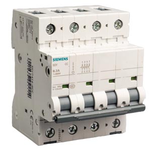 SIEMENS MCB, 5SY, 4P, 3A, 10kA, DC Aplication
