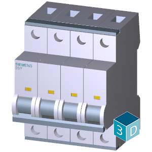 SIEMENS MCB, 5SY, 4P, 32A, 10kA, DC Aplication - Gambar 4