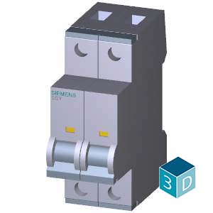 SIEMENS MCB, 5SY, 2P, 50A, 10kA, DC Aplication - Gambar 4