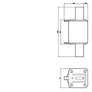 SIEMENS FUSE, 3NA3, LV HRC FUSE ELEMENT, NH2, In: 300 A, gG, UN AC: 500 V, UN DC: 440 V, FRONT INDICATOR, LIVE GRIP LUGS - Gambar 3