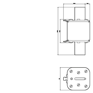 SIEMENS FUSE, LV HRC FUSE ELEMENT, NH3, In: 500 A, gG, UN AC: 500 V, UN DC: 440 V, FRONT INDICATOR, LIVE GRIP LUGS - Gambar 3