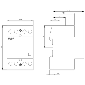 SIEMENS SWITCHING DEVICES, INSTA CONTACTORS WITHOUT MANUAL SWITCH 5TT5, 63A, 2 NO + 2 NC, 400 VAC - Gambar 3