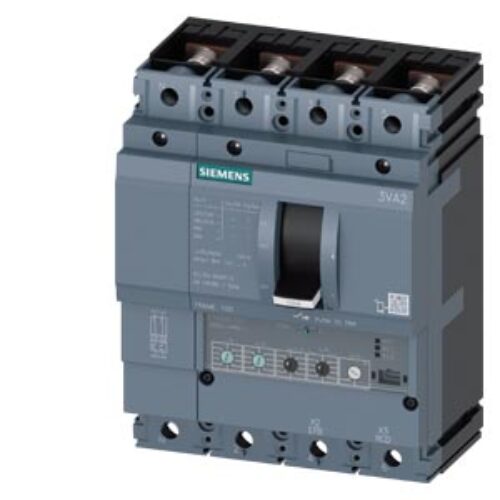 SIEMENS MCCB, 3VA2, 4P, 40…100A, 55kA, ADJUSTABLE TYPE, ETU350 LSI
