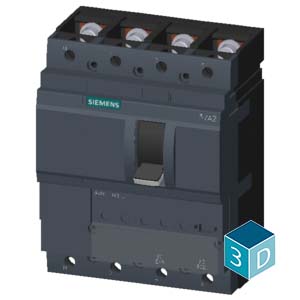 SIEMENS MCCB, 3VA2, 4P, 63...160A, 55kA, ADJUSTABLE TYPE, ETU350-LSI - Gambar 4