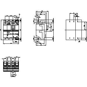 SIEMENS MCCB, 3VA2, 4P, 63...160A, 55kA, ADJUSTABLE TYPE, ETU350-LSI - Gambar 3