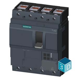 SIEMENS MCCB, 3VA2, 4P, 40...100A, 55kA, ADJUSTABLE TYPE, ETU 550 - Gambar 4