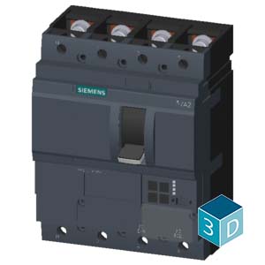 SIEMENS MCCB, 3VA2, 4P, 63...160A, 55kA, ADJUSTABLE TYPE, ETU860-LSIG - Gambar 4