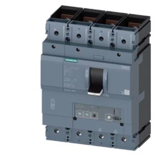 SIEMENS MCCB, 3VA2, 4P, 250…630A, 110kA, ADJUSTABLE TYPE, ETU320-LI