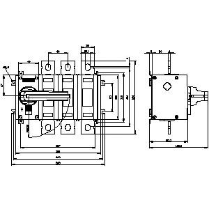 SIEMENS SWITCH DISCONNECTOR, 3KD, 3P, 250A - Gambar 3