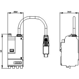 SIEMENS ACC MCCB, 3VA, COMMUNICATIONS MODULE COM060 FOR 3VA20, 3VA21, 3VA22 - Gambar 3