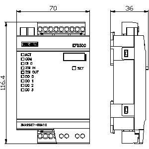 SIEMENS ACC MCCB, 3VA, EXTERNAL FUNCTION BOX EFB300 INCLUDE CONNECTING CABLE 1.5 m 3VA - EFB300 FOR: 3VA20-26 - Gambar 3
