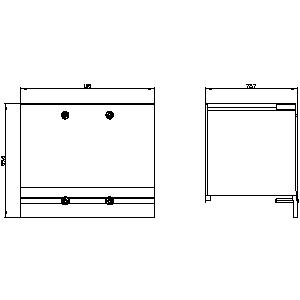 SIEMENS ACC MCCB, 3VA, TERMINAL COVER FOR FIXED MOUNTING, 3 POLE BREAKER FOR 3VA20, 3VA21, 3VA22 - Gambar 3