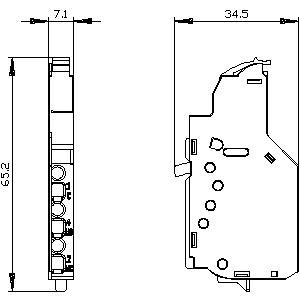 SIEMENS ACC MCCB, 3VA, AUXILIARY SWITCH, 240VAC/250VDC - Gambar 3